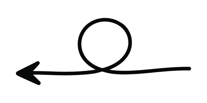Infinity loop arrow symbol for limitless possibilities and continuous improvement