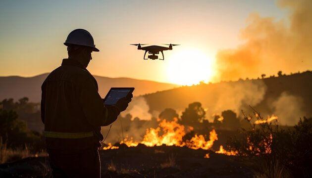 Documenting devastation: Man surveys wildfire damage with drone technology