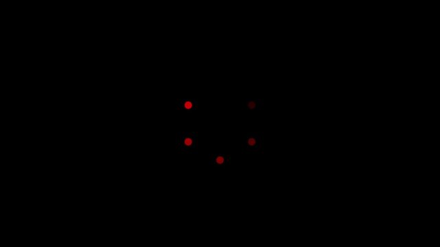 Red dots arranged in a horizontal pattern on a black background simple graphic points spots circles graphic abstract minimalist background