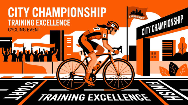 City Championship Training Excellence Cycling Event Competition Visual