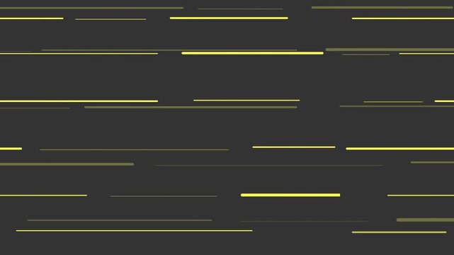 high contrast yellow speed lines racing across