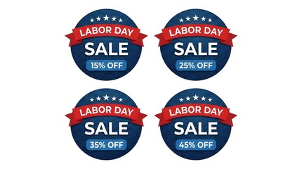 Obraz premium Labor day usa and canada sale discounts labor day sale tags