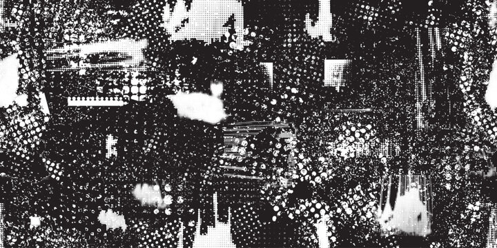 Imprint texture endless pattern . Raw print texture. Printing effect.Grunge analog textured surface . Vector printed texture .Screen print endless pattern. offset print
