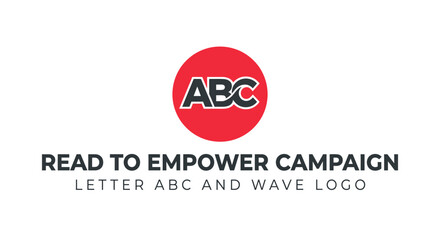 Obraz premium ABC Read to Empower Campaign Logo Design