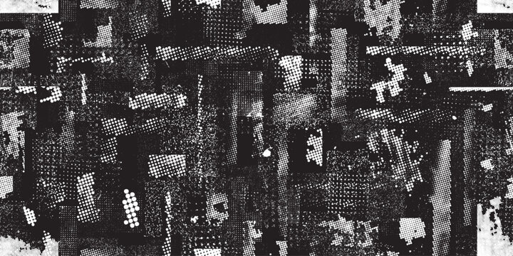 Imprint texture endless pattern . Raw print texture. Printing effect.Grunge analog textured surface . Vector printed texture .Screen print endless pattern. offset print
