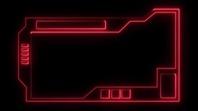 Hud interface frames designed for spatial data visualization screens. Grid aligned panels created for navigation and coordinate mapping displays. Technical screen layouts.4k animation video