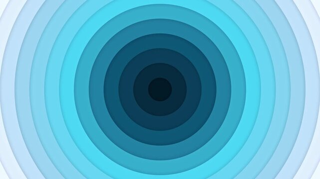Abstract blue minimal geometric design background, seamless loop simple elegant geometry animation, creative circle shape wallpaper motion graphic for business presentation