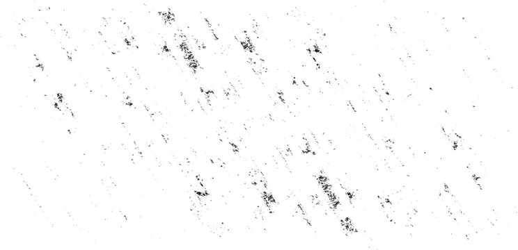 Monochrome texture composed of irregular graphic elements. Distressed uneven grunge background. Abstract vector illustration. Overlay for interesting effect and depth. Isolated on white background.