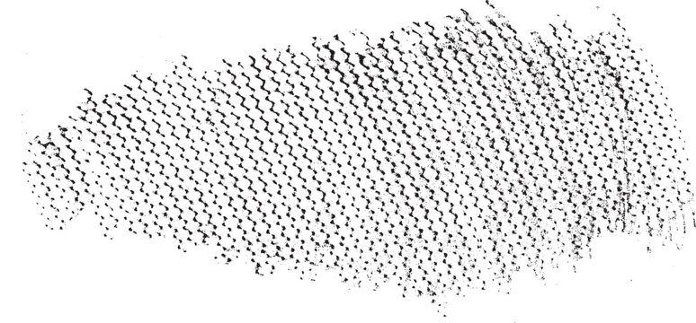 Monochrome texture composed of irregular graphic elements. Distressed uneven grunge background. Abstract vector illustration. Overlay for interesting effect and depth. Isolated on white background.
