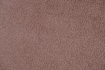 Brown Fleece Fabric Texture Close-Up Background © Pelle