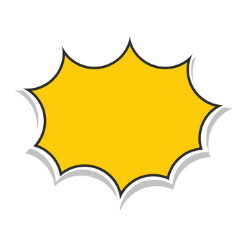 Comic Speech Bubble Vector in Pop Art Style