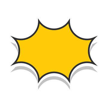 Comic Speech Bubble Vector in Pop Art Style
