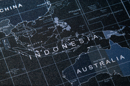 Map of Indonesia and Australia highlighting the Asia-Pacific region.