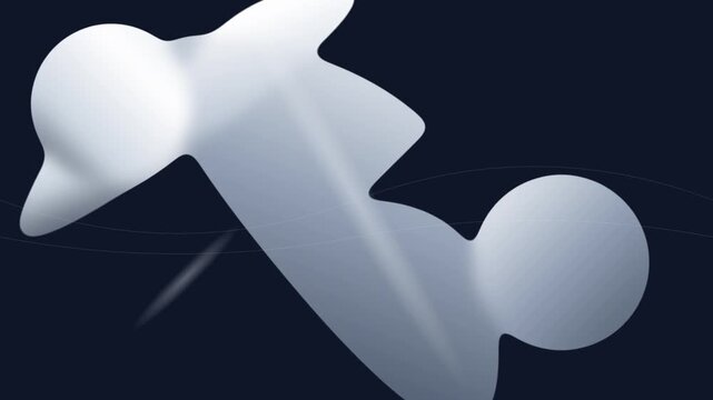Liquid Mercury Silver Flowing Gradient Modern Design