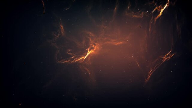 golden mine cave, golden particles, loop background
