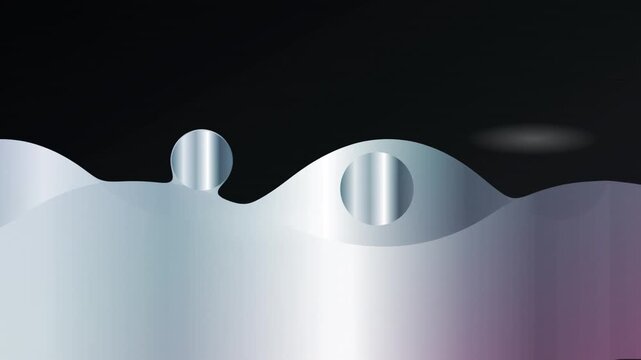 Liquid Metal Mercury Flow Abstract Background