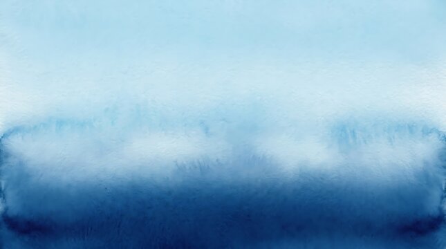 Abstract blue ombre watercolor background