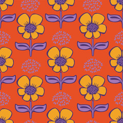 Obraz premium Beautiful floral pattern in small flowers. Small repeat floral flower seamless pattern background. Ditsy print. Floral seamless background. Elegant flower template for decor, wallpaper,