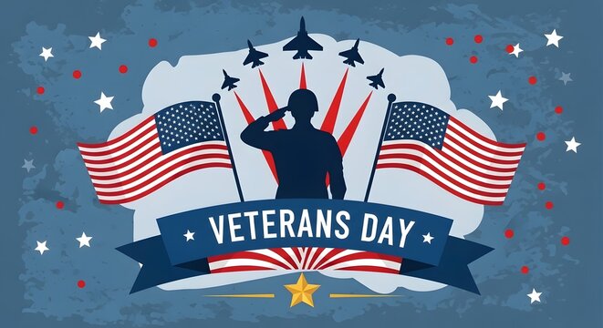 Happy veterans day honoring american heroes with patriotism and pride