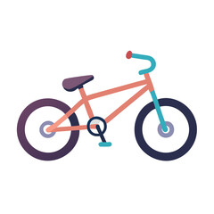 Fototapeta premium Stylized Bicycle Vector Illustration on Black Background