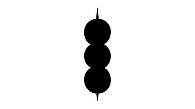 This clean flat vector line icon shows a barbecue skewer, suited to cookout promotions, outdoor dining guides, and food ordering screens.