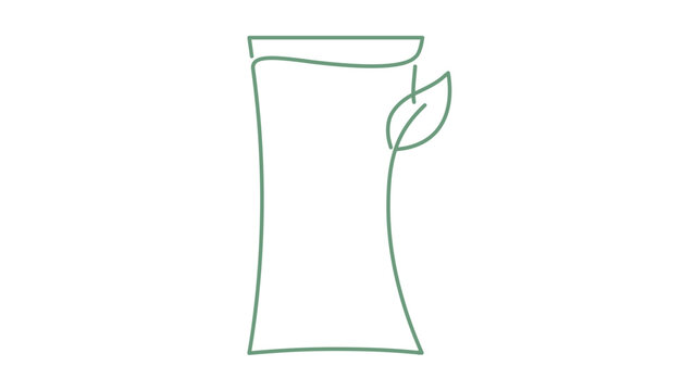 Clean flat vector line icon of a wildflower seed packet for pollinator projects, meadow planting guides, garden shops, or eco labels.