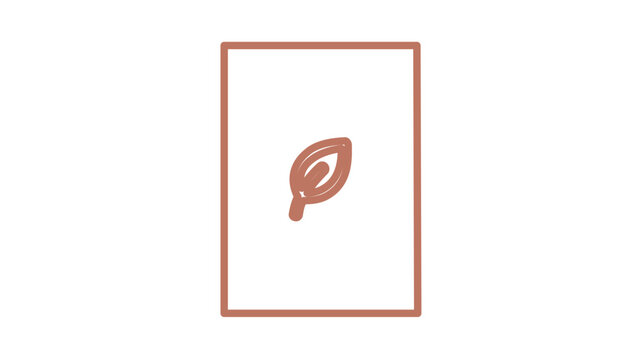 Clean flat vector line icon of an herb seed packet for kitchen gardening content, greenhouse signage, seed catalogs, or growing tips.