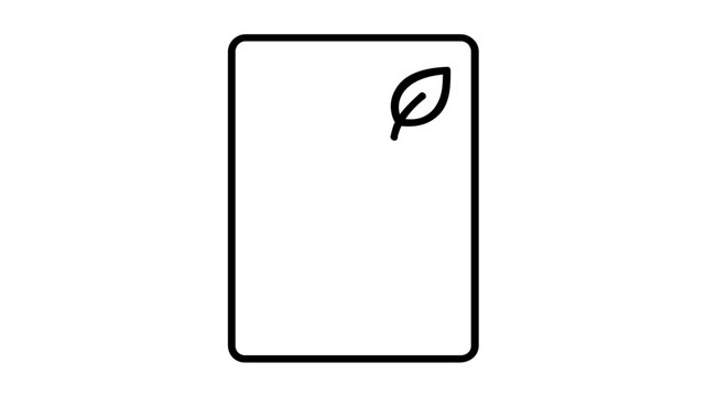 Clean flat vector line icon of a seed packet with simple details, ideal for gardening apps, nursery labels, planting guides, or spring sale graphics.