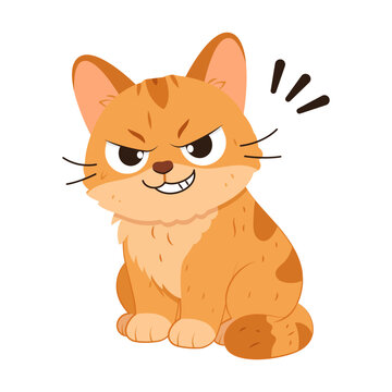 Cat showing a guilty and apologetic expression.