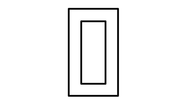 Simple clean flat vector line icon of a connected chain link, ideal for URL actions, backlink tools, resource references, and interface buttons.