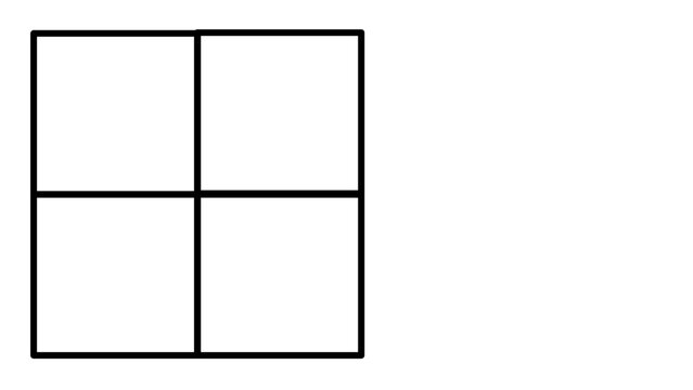 A clean flat vector line icon showing a simple window frame, useful for smart home dashboards, property brochures, builder websites, and wayfinding signs.