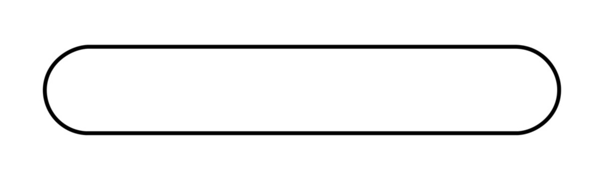 This clean flat vector line icon shows a centered minus sign for deletion, subtraction, minimization, accordion collapse, and dashboard controls.