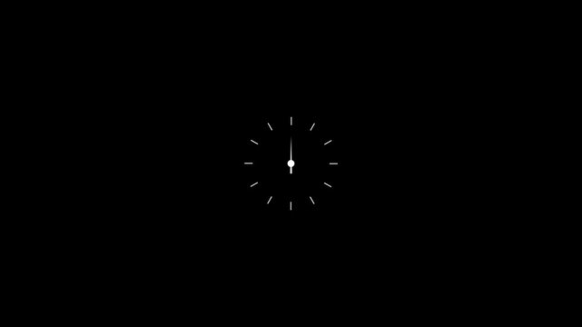 Wall clock green screen animation.clock time passing. clock go fast and speed .time lapse Concept Seamless Loop moving arrows in 12 hour loop clock. 4k video motion graphics
