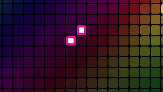 Colorful Glowing LED Dot Matrix Background