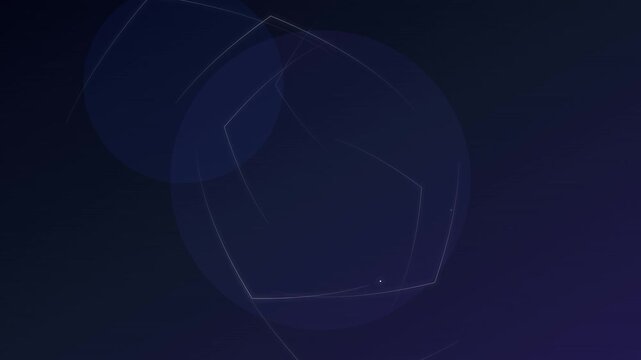 midnight blue and silver strange attractor motion