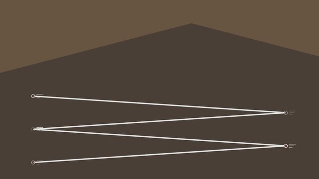 Animated zigzag line graph with data points for business infographic presentation animation 4k