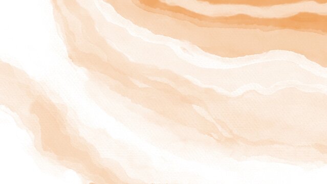 Warm ochre terracotta watercolor wave earth tone background, minimalist fluid cream beige liquid marble backdrop for rustic organic branding