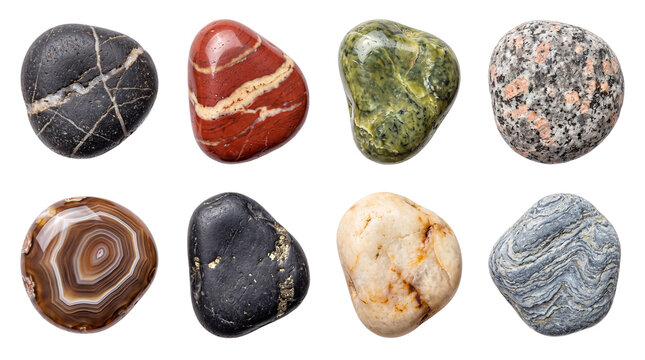Collection of Various Polished Stones and Minerals
