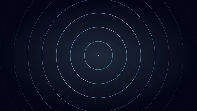minimalist circular ripple effect vector motion loop