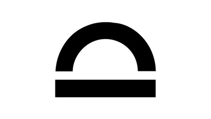 Obraz premium A clean flat vector line icon showing a simple rainbow, suitable for inclusive branding, weather apps, educational resources, and playful layouts.