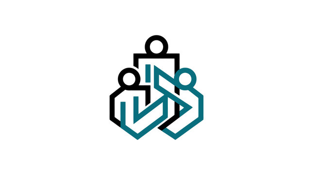 Sleek Modern Minimalist Anchor Logo with Geometric 3D Letters OI in Black and Teal Colors with high quality professional line art symbols for modern creative design and digital branding projects