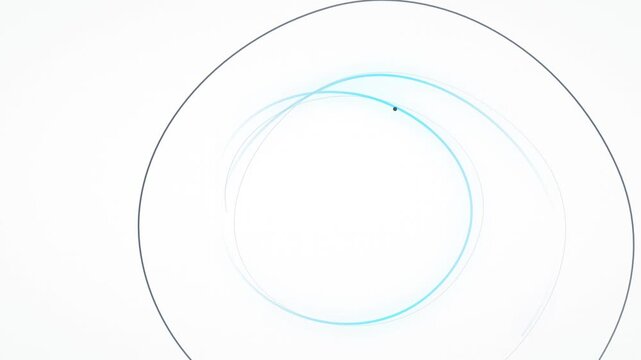 minimalist geometric strange attractor modern vector loop