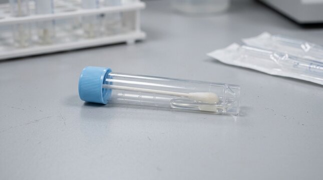 Cotinine saliva collection swab in a stabilisation tube for a smoking cessation clinical trial