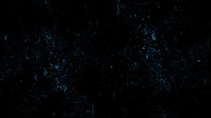 Rain Drops on Black Background with Water Droplets on Glass Creating Abstract Blue Night Sky Galaxy Reflection and Dark Atmospheric Texture Backdrop © Hameed-Ahmed