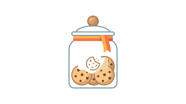 Cookies in a Glass Jar.