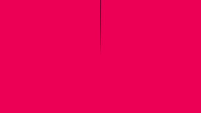 Pink and Black Geometric Wipe Transition on Green Screen