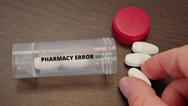 PHARMACY ERROR medication safety topic for errors misuse adverse effects and patient safety