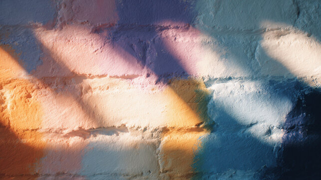 abstract lgbtq pride flag brush strokes texture painted on concrete wall conveying inclusion and diversity
