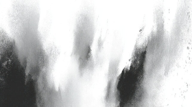 abstract charcoal brush stroke on white background reveals raw texture evoking moody minimalistic art design