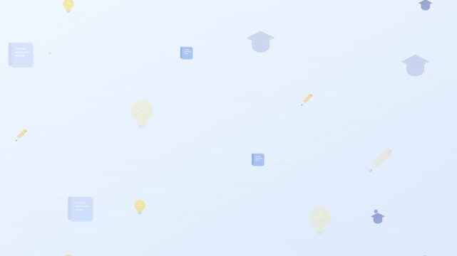 modern education and learning flat vector pattern